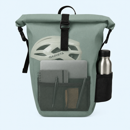 Sacoche Velo arrière 2EN1 en TPU -Étanche, Légère et Universelle