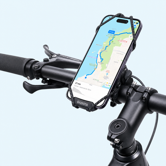 Support Telephone Velo jusqu'a 7 pouces, Fixation innovante. Rotation 360°