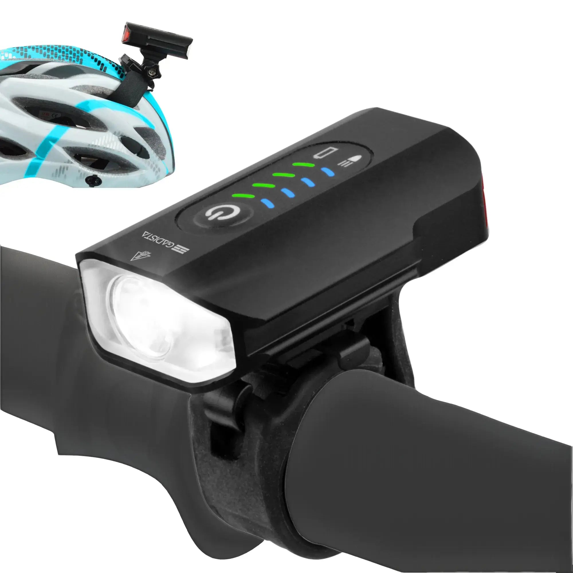 Lumiere Velo Avant et Arriere 2en1 Lampe Velo Rechargeable USB gadista