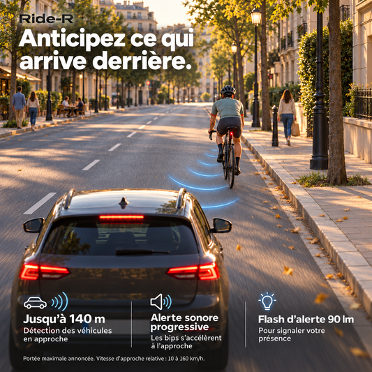 PRÉCOMMANDE – Radar vélo GADISTA RIDE-R | Feu arrière et radar