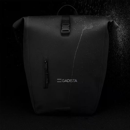 Sacoche 3-en-1 vélo 25L - Étanche, léger, compatible porte-bagage. Se porte en sac à dos, en bandoulière ou fixé au vélo.