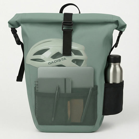 Sacoche vélo 3-en-1 vélo étanche-sac à dos bandoulière, porte-bagage,PC 17