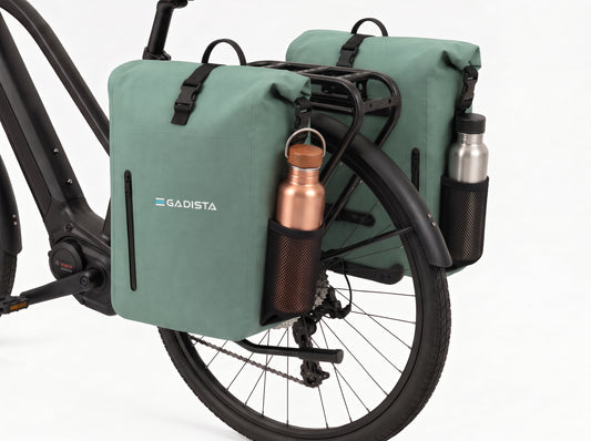 GADISTA Pack 2 Sacoche Velo arrière 2EN1 en TPU-Étanche, Légère et Universelle
