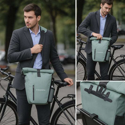 GADISTA Pack 2 Sacoche Velo arrière 2EN1 en TPU-Étanche, Légère et Universelle