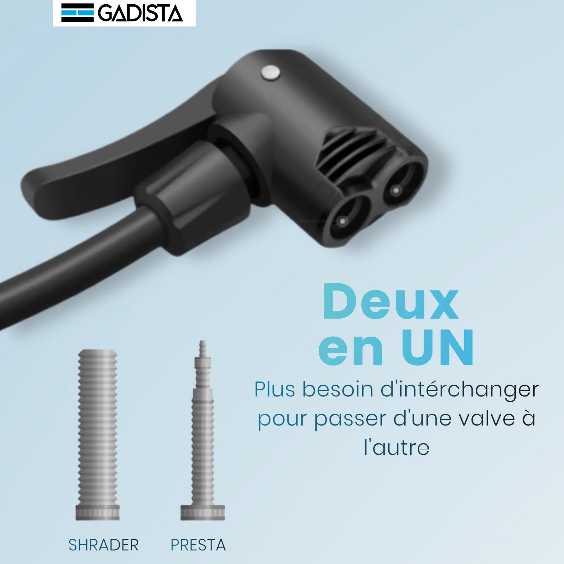 Pompe vélo manomètre digitale 160 PSI GADISTA