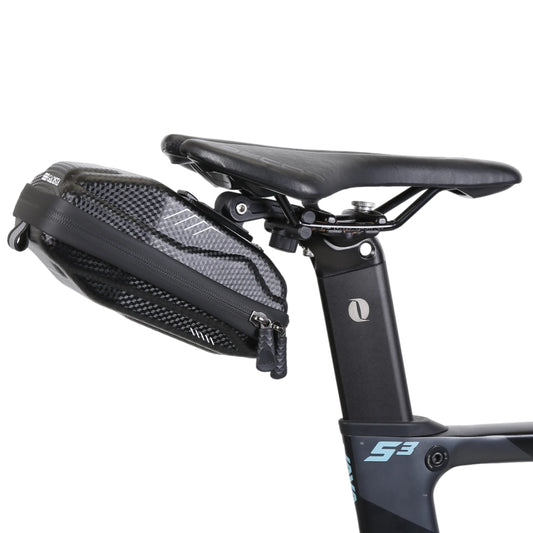 Sacoche Selle Velo Etanche 2L à dégagement Rapide. Rangement vélo Coque Rigide GADISTA