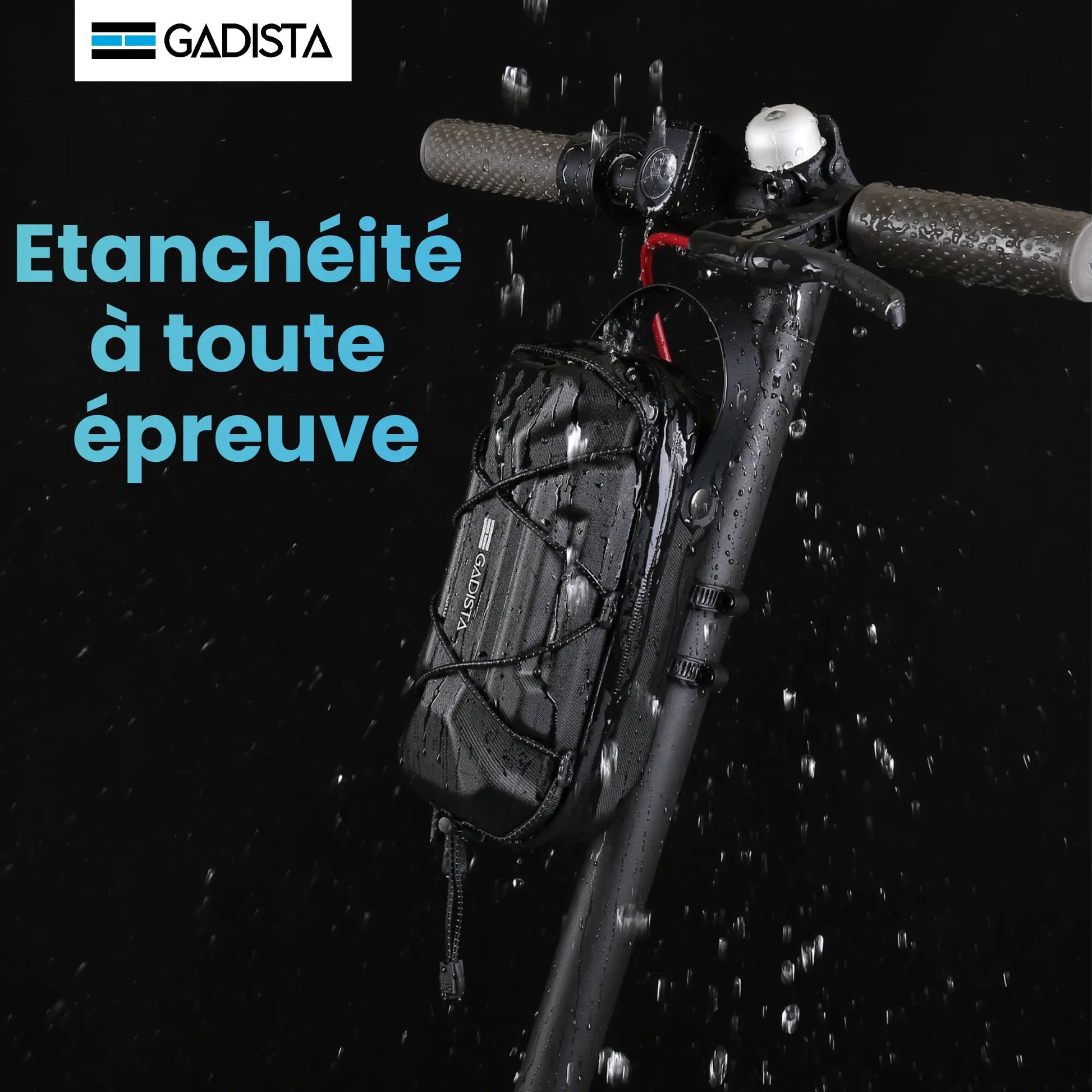 Sacoche Trottinette Electrique étanche 2L, Fixation innovante. Accessoires Trott GADISTA