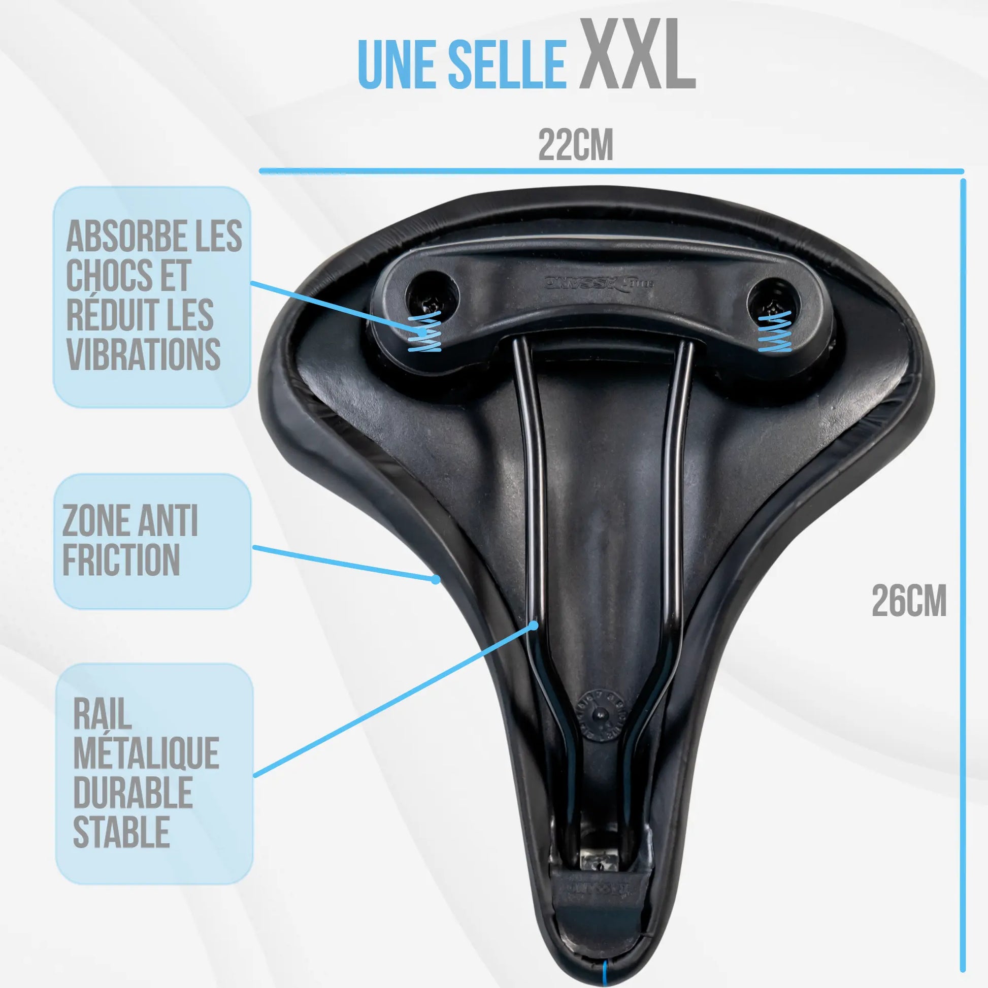 Selle de vélo extra large hotsell