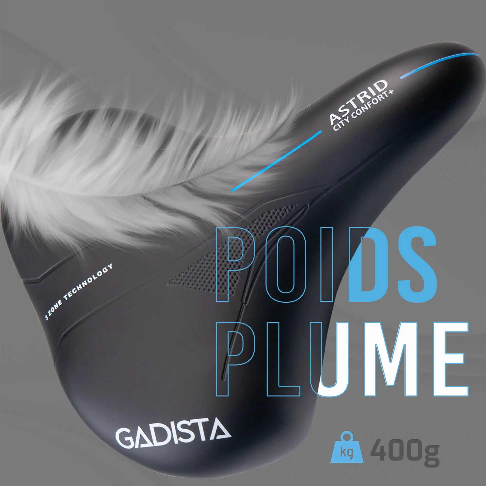 Selle Velo FREYA Confortable Fait Mains En ITALIE Avec Technologie Brevetee 3zones Selle Velo FREYA Confortable Fait Mains En ITALIE Avec Technologie Brevetee 3zones