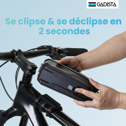 Support telephone velo 7 pouces avec Boîte à Gants Intégrée, Rotation 360° GADISTA