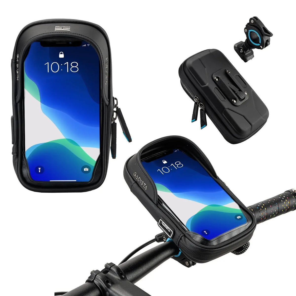 Retoo Support de téléphone portable étanche pour vélo, sacoche de vélo, idéal pour la navigation, sacoche de guidon de moto, support de vélo, accessoires de vélo, support de guidon de vélo Retoo Support de téléphone portable étanche pour vélo, sacoche de vélo, idéal pour la navigation, sacoche de guidon de moto, support de vélo, accessoires de vélo, support de guidon de vélo