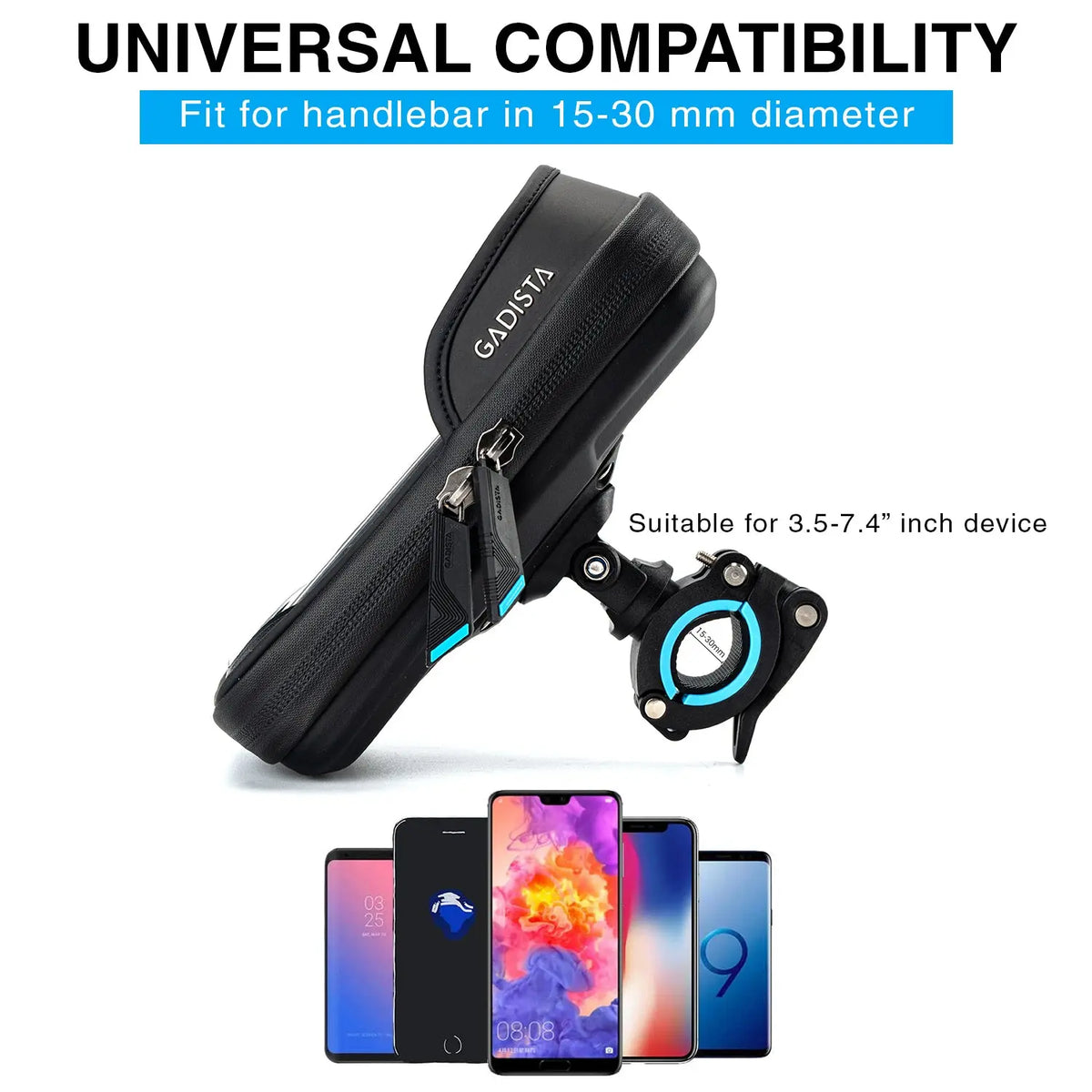 Support Téléphone étanche IP65 Pour Vélo/moto - Compatible Smartphones Jusqu'à 7,5 - Fixation Guidon Sans Outil Support Téléphone Rotatif 360 Support Téléphone étanche IP65 Pour Vélo/moto - Compatible Smartphones Jusqu'à 7,5 - Fixation Guidon Sans Outil Support Téléphone Rotatif 360