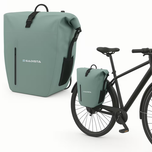 Sacoche Velo arrière 2EN1 en TPU -Étanche, Légère et Universelle